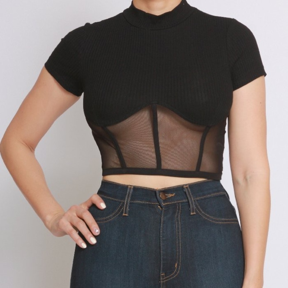 Mesh Crop Top